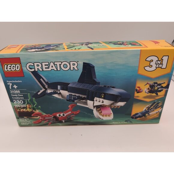 *BRAND NEW* Lego Creator 3in1 Deep Sea Creatures Shark Set #31088 RETIRED! - Picture 1 of 2